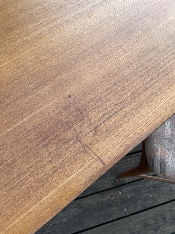 Image 1 of Dining table with 4 upholstered chairs, 1960s