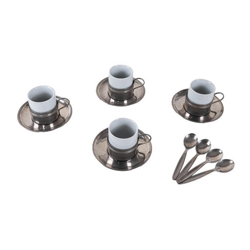 Set di tazzine da caffè espresso, design italiano, anni '80, made in Italy