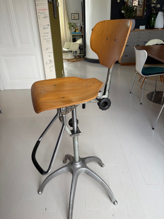 Image 1 of Sedia da tavolo da disegno regolabile anni '60