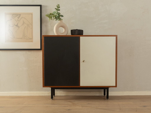 Commode noire et blanche, Vintage 60s