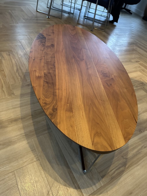 Montis Flint ovaal salontafel notenhout