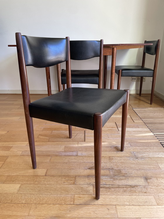 Image 1 of Vintage Jaren 60 Lübke Design eettafel met stoelen