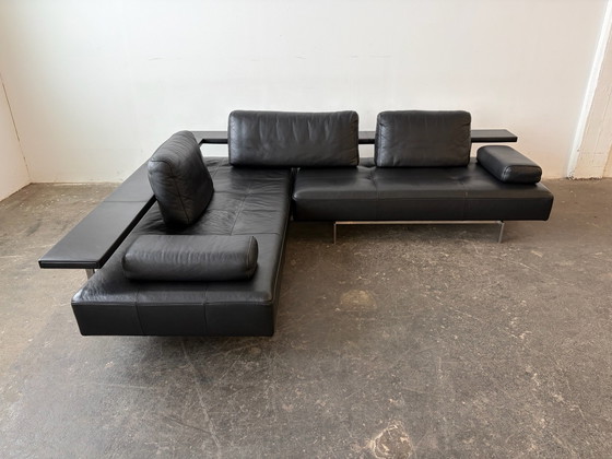 Rolf Benz Dono Divano Designer Pelle Nera Ottime Condizioni – Divani angolari (photo 4 of 11)