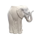 Vaso/portaombrelli vintage francese in ceramica a forma di elefante