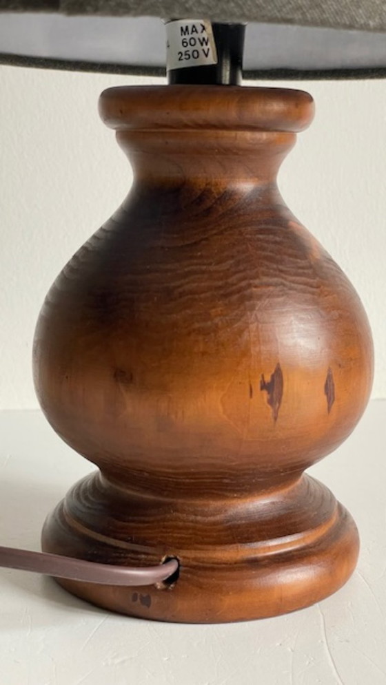 Image 1 of Vintage Country Style Solid Wood Lamp