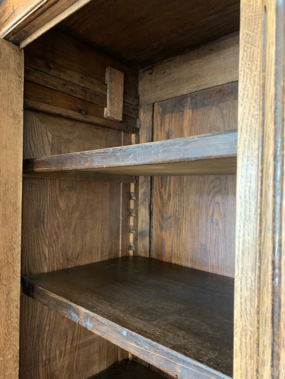 Image 1 of Antieke eiken hollandse vakmanschap kast bruin handgemaakt