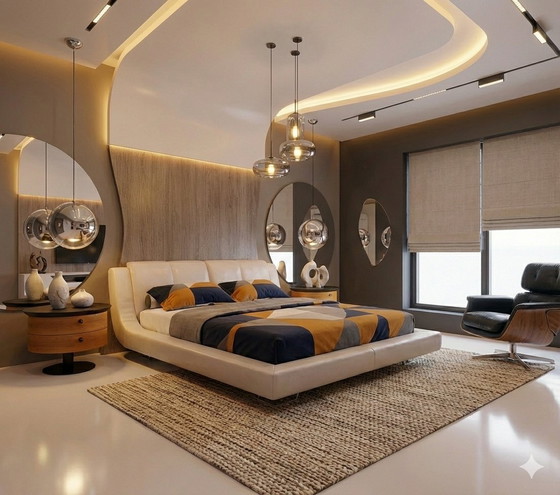 Image 1 of Pair of Postmodern Italian Nightstands by EmmeBi – 360° Rotating Drawers – 1980s