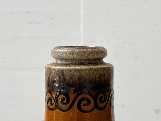 Image 1 of Scheurich ceramic vase, spiral design, Germany, 1970s