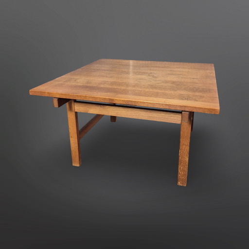 Table basse en chêne Hans Wegner pour Andreas Tuck, Danemark années 1960