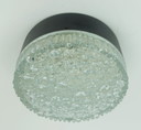 no. 2 di 2 - lampada da soffitto o da parete modello A 226 in vetro strutturato a bolle d'aria 1960 anni '70