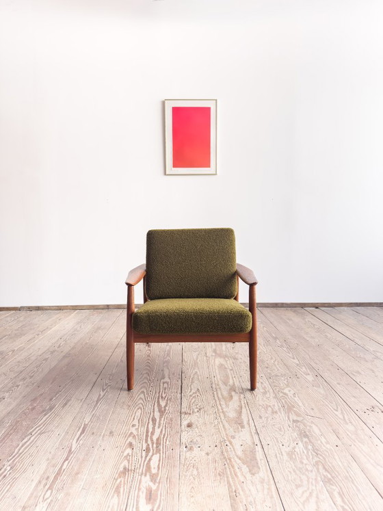 Image 1 of Teakhouten fauteuil FD 164 van Arne Vodder voor France and Son, Denemarken, jaren 60