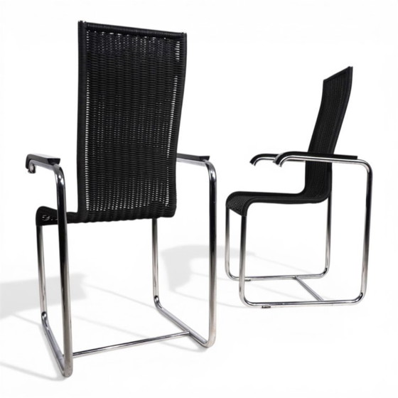 Image 1 of Ensemble de 2 chaises cantilever Tecta D25 avec accoudoirs, par Axel Bruchhäuser, 1980