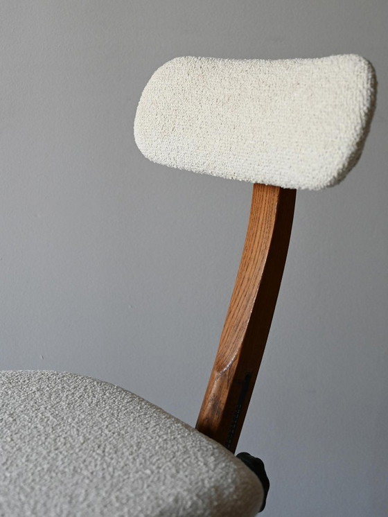 Image 1 of 1920s Scandinavian Oak Swivel Office Chair