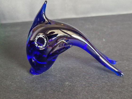 Image 1 of Par de figuras de animales de cristal de Murano - Nason