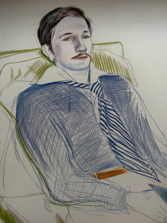 David Hockney (1937-2026), Dessins Et Gravures, 1975, Ausstellungsplakat – Posters, Paper (photo 7 of 9)
