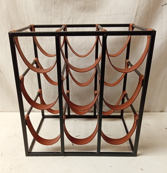 Wijnrek Arthur Umanoff – Iron, Leather (photo 2 of 7)