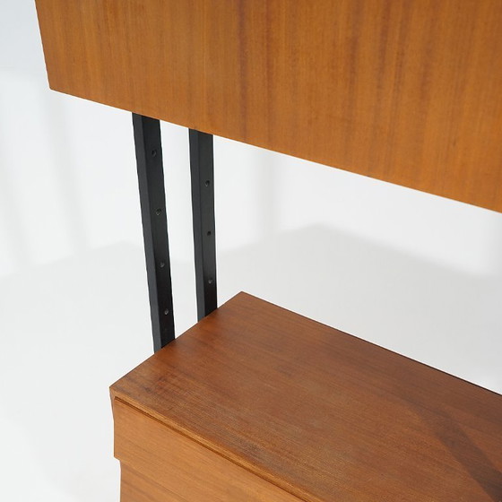 Image 1 of Modular bookcase with wooden uprights, 1950s