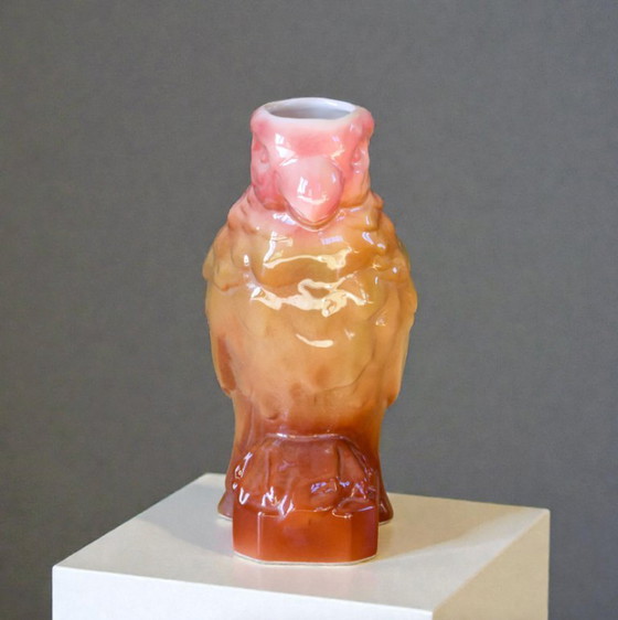 Image 1 of Jarra Zoomorfa Loro Poeta Laval Barbotine