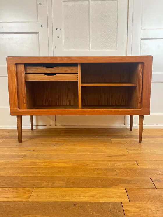 Image 1 of intage teak sideboard from Silkeborg Møbelfabrik – tambour doors