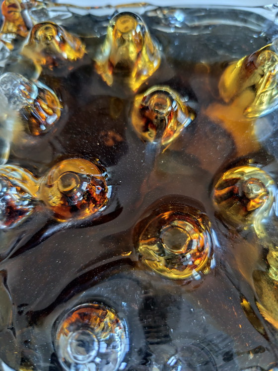 Image 1 of Pair of Brutalist wall lamps – Tom Ahlström & Hans Ehrlich – Murano glass & wrought iron – 1960s