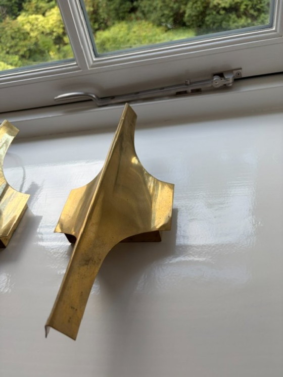Vintage wall lamps Wilhelm Braun Feldweg - voor Doria Leuchten Germany – Wall lights, Metal, Brass (photo 6 of 11)