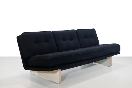 Divano Artifort C671 di Kho Liang Ie in lana nera – Divani 3 posti, Mid Century Modern (photo 2 of 9)