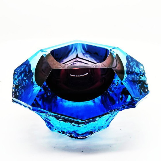 Image 1 of 1960s Stunning Ashtray or Catch-all in Murano Glass by Flavio Poli for Seguso. Made in Italy.