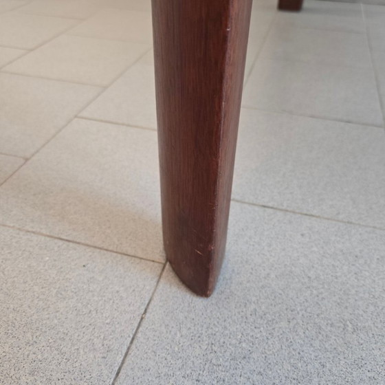 Image 1 of TABLE BASSE VINTAGE SCANDINAVE 1960 EN TECK PALISSANDRE & PIERRE DE SCHISTE 60S