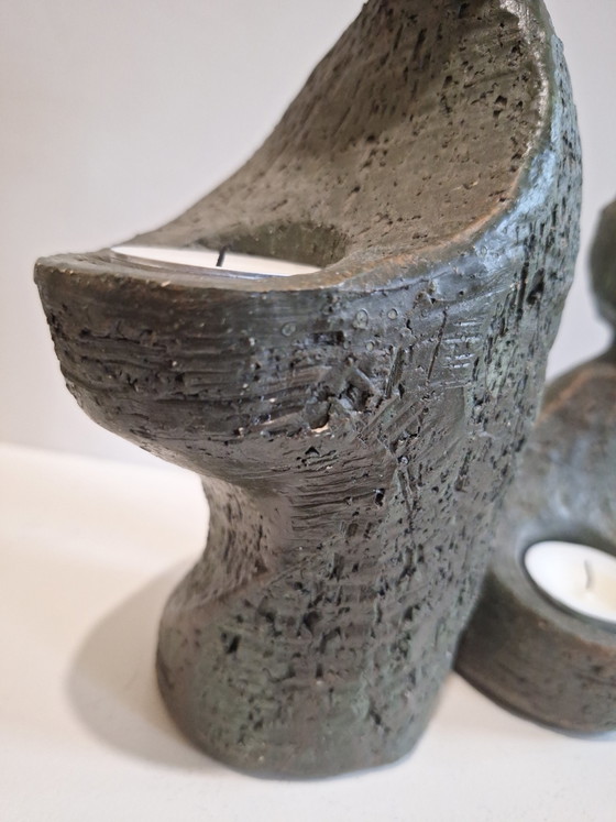 Gruppo scultoreo Portacandele Geert Kunen – Bronze, Ceramic (photo 10 of 10)