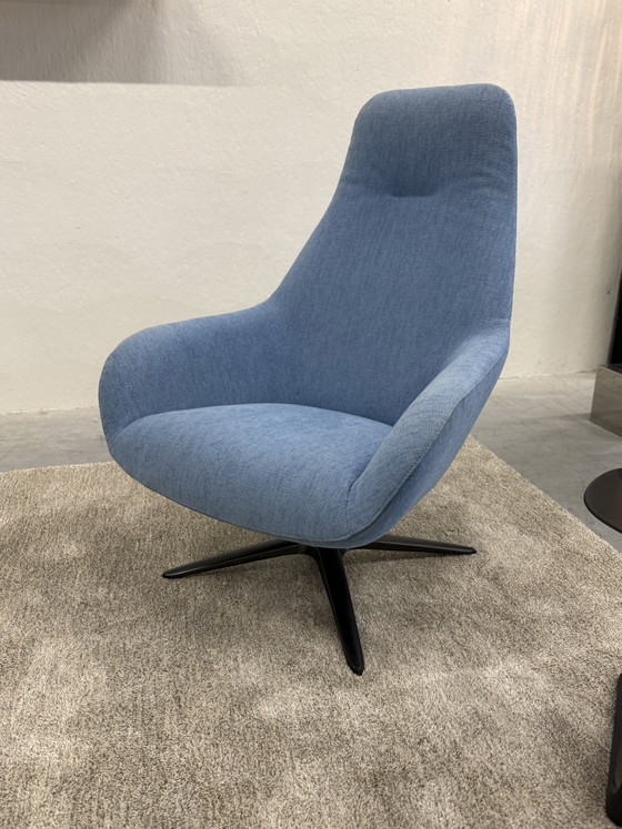 Image 1 of Pode Spot Two Draai fauteuil Evla Stof Blue