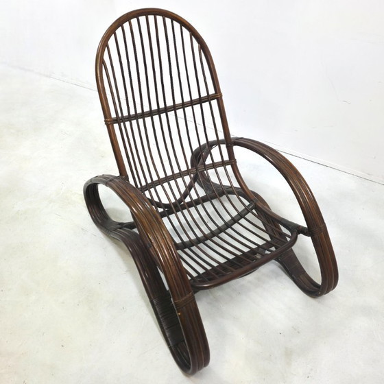 Image 1 of Rattan lounge set 1960s Tito Agnoli Italian design