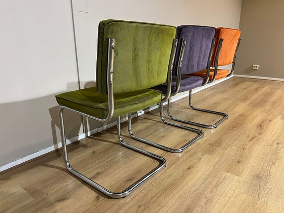 Image 1 of 3x Sedie da pranzo Zuiver Ridge Rib Kink - Design - Ottime condizioni