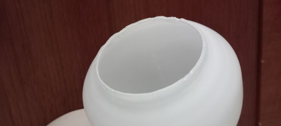 iGuzzini Bugia Wall Lamp Table Lamp Giuseppe Cormio 70s, Glass, Plastic, Creme (photo 10 of 10)
