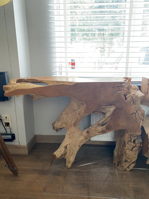 Solid wood side table 2 pieces