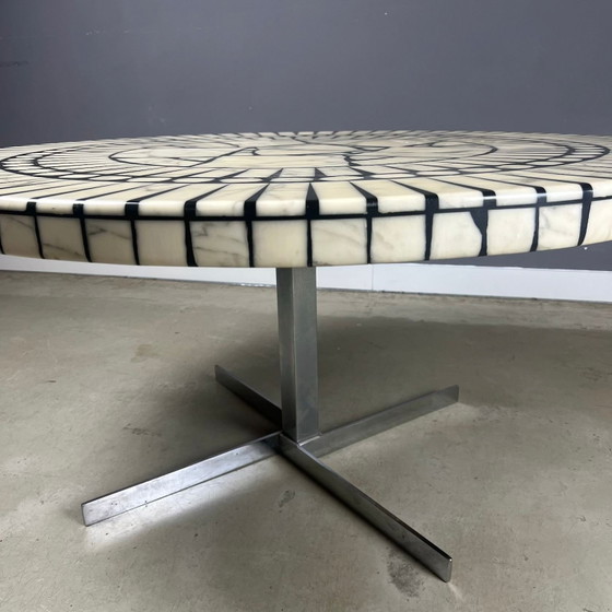 Image 1 of Table basse en marbre au design vintage par Heinz Lilienthal