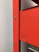 Italian Dutch Lips Vago "Congresso" Signal Red Bookcase, 1968
