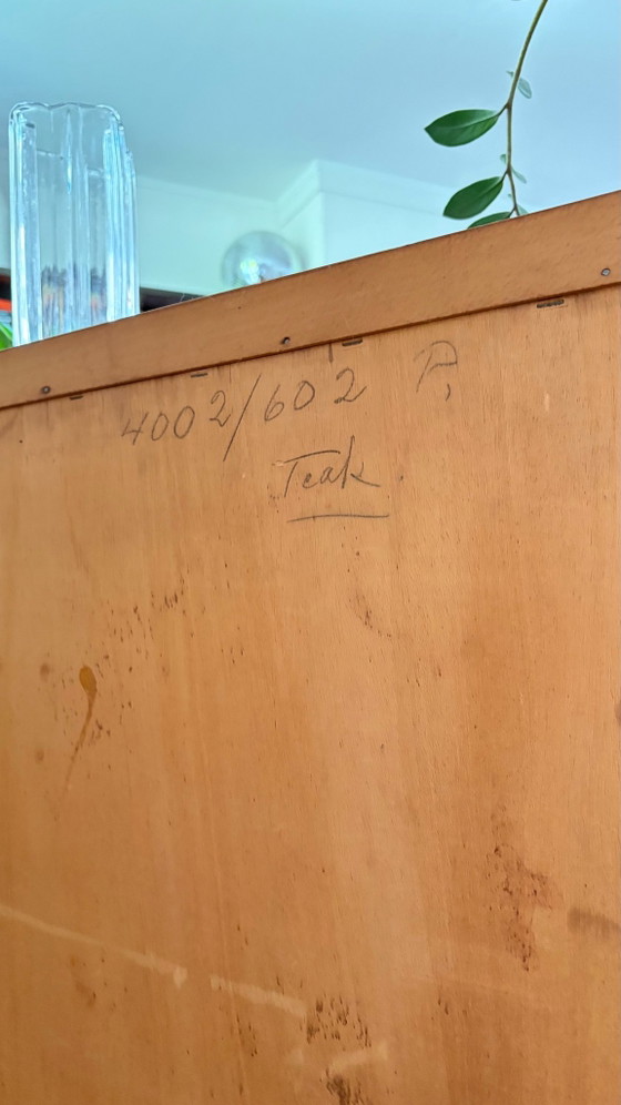 Unidad de teca Mid-Century de dos piezas – Armarios de almacenamiento, Madera (photo 10 of 12)