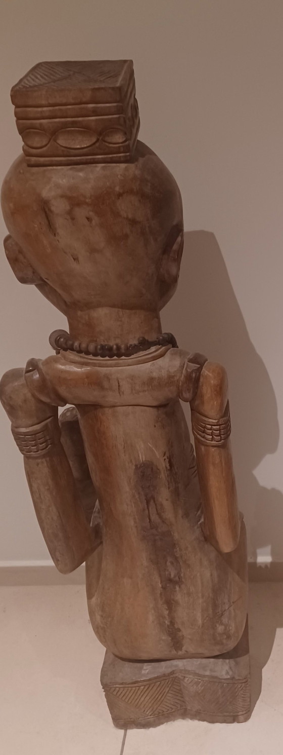 Image 1 of Houten beeld hand snijwerk afk9mstig uit DR CONGO