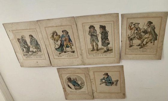 Robert DIGHTON (1752-1814) Raro: 6 Grabados / Social / Político – Pinturas y dibujos, Paper (photo 3 of 15)
