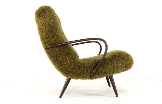 Image 1 of Vintage fauteuil Doodly gestoffeerd harig fluffy
