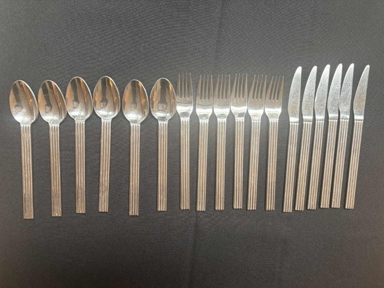 Image 1 of Vintage IKEA Strateg bestekset: 18-delig postmodern roestvrijstalen bestek