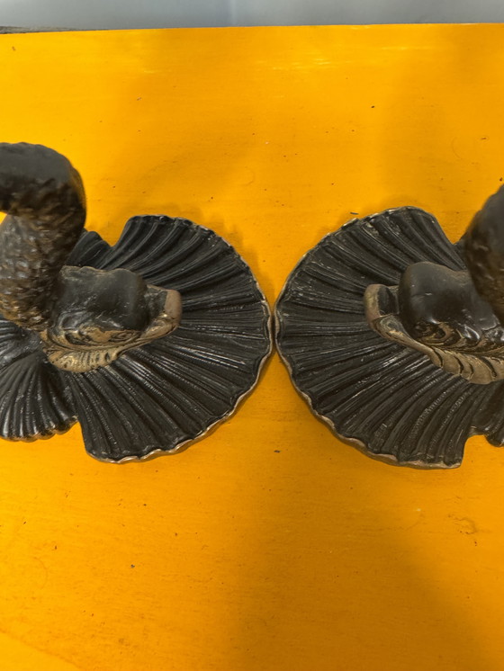 Image 1 of Pair of neoclassical style candle holders