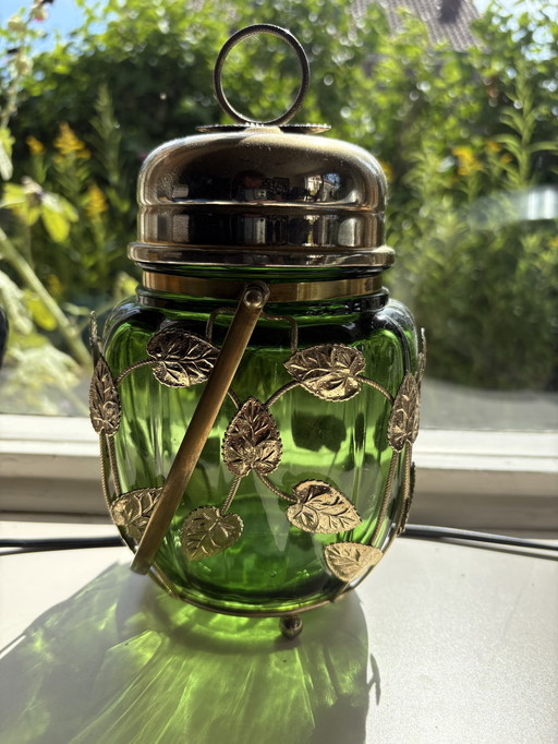 Bonbonnière vintage en verre