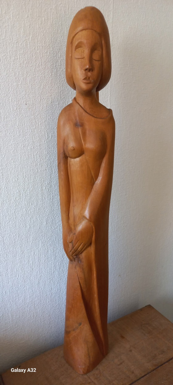 Sculture - Erato - Maurice Pelgrims-Jelle – Wood (photo 2 of 13)