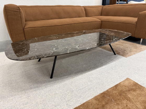 Image 1 of Mesa de centro Beek Fender de mármol marrón, 170x80