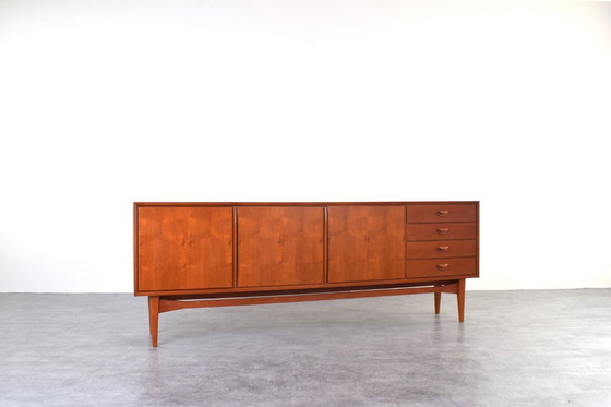 Image 1 of Mid-Century teakhouten dressoir van Heinrich Althoff, jaren 60.