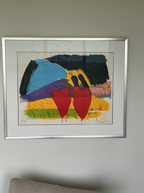 Image 1 of Jan Cremer Screenprint. Tulips '99 75/200