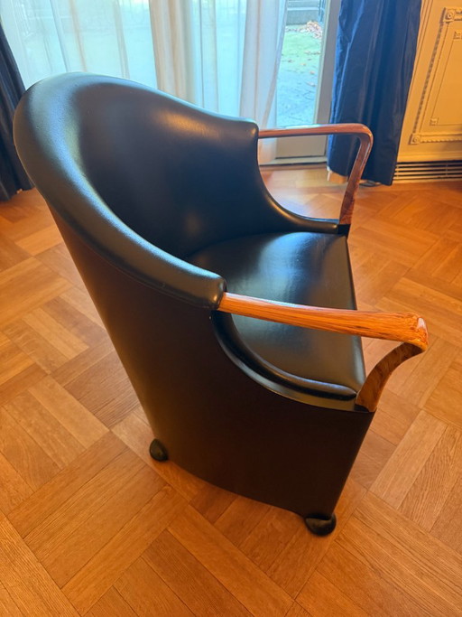 Conference Chairs / Armchairs Luigi Origlia – fauteuils, Leather