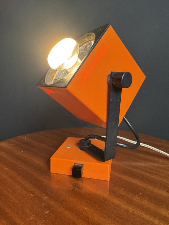 Image 1 of Lampada da parete arancione Philips degli anni '70