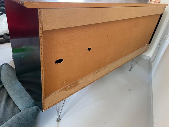 Image 1 of Denka dressoir | Deens ontwerp jaren '70 | teakfijner | haarspeld benen